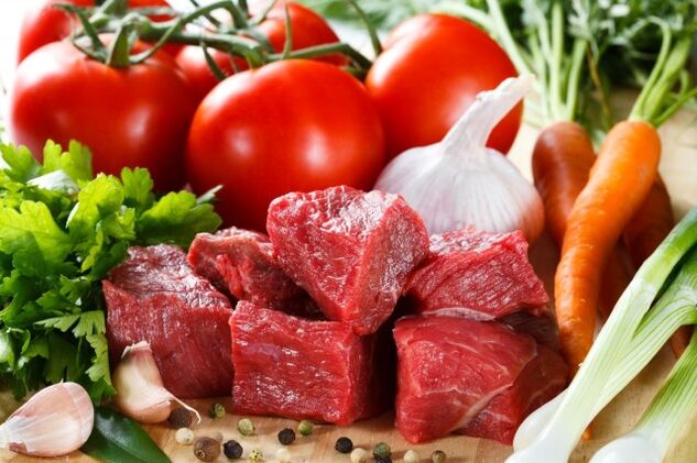 Fleisch und Gemüse für die Dukan-Diät