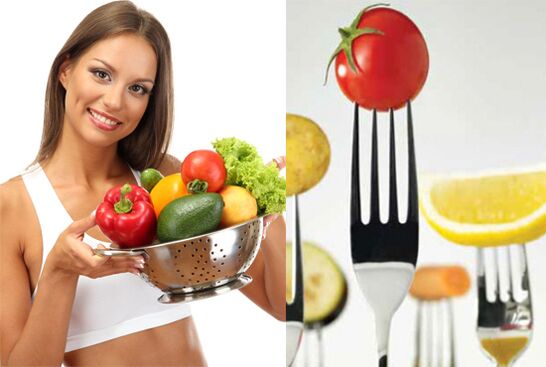 Obst und Gemüse zum Abnehmen
