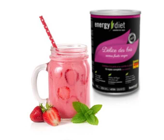 Erdbeer -Cocktail -Energiediät